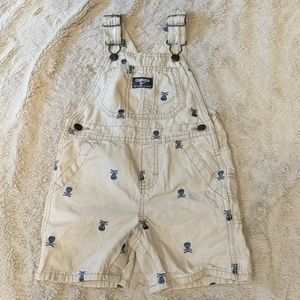 Oshkosh B'gosh Skull Suspender Shorts 24 Months